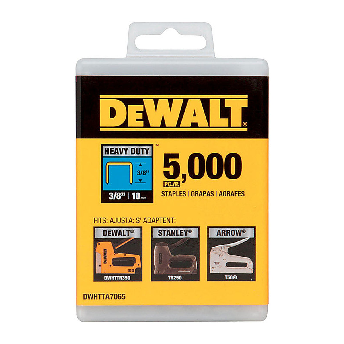 DeWalt - DWHTTA7065 - T50 3/8 in. L 20 Ga. Narrow Crown Heavy Duty Staples 5000 pk