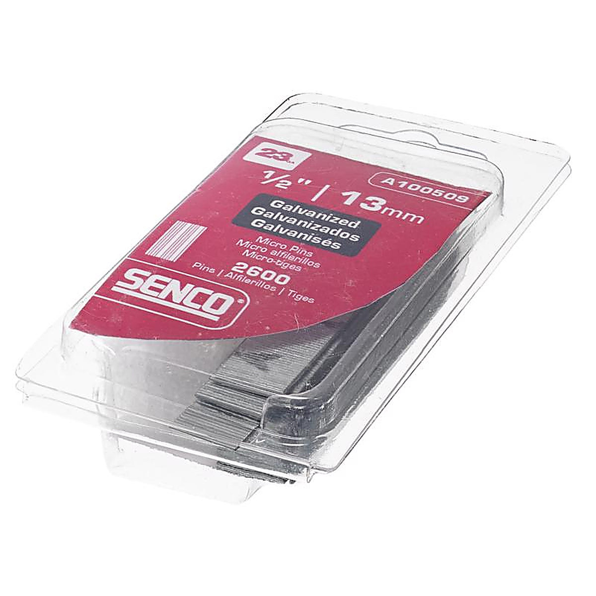 Senco - A100509 - 1/2 in. 23 Ga. Straight Strip Micro Pins Smooth Shank 2,600/Pack