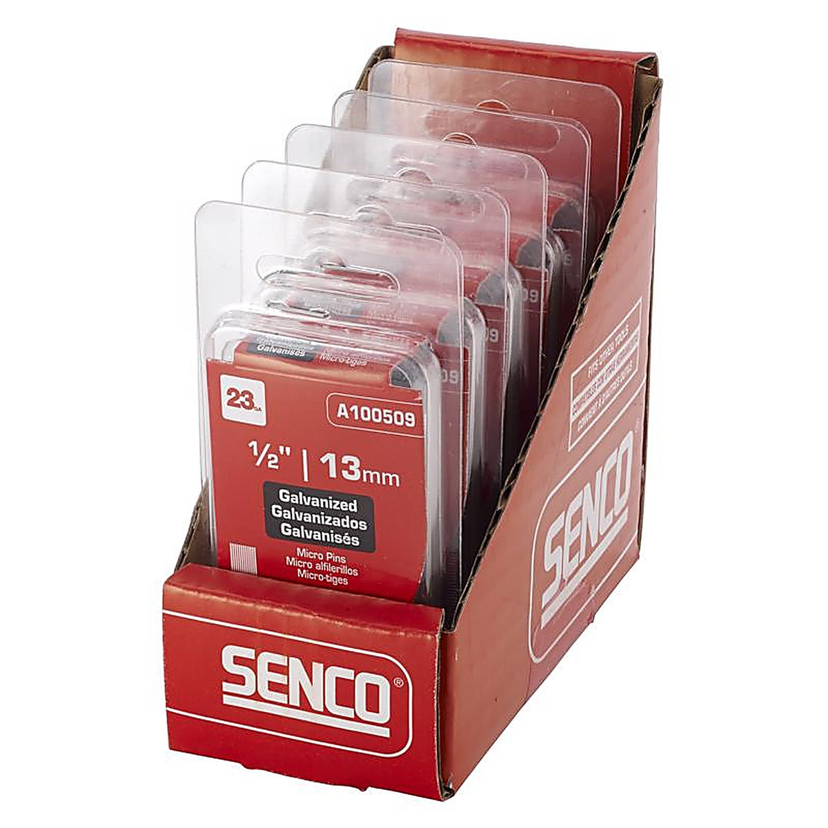 Senco - A100509 - 1/2 in. 23 Ga. Straight Strip Micro Pins Smooth Shank 2,600/Pack