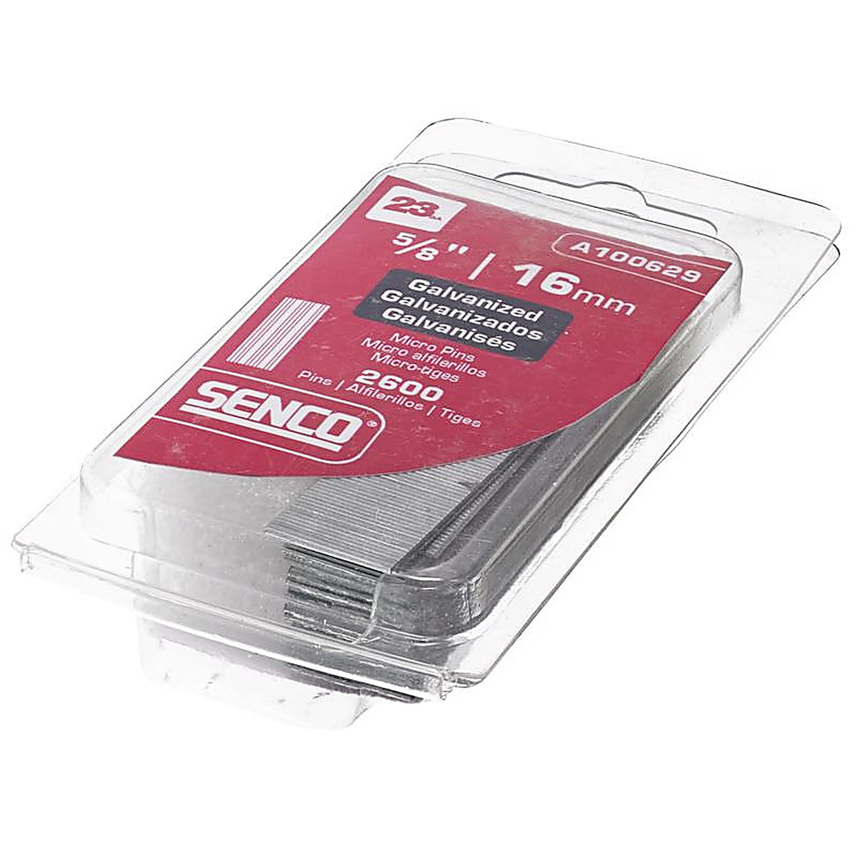 Senco - A100629 - 5/8 in. 23 Ga. Straight Strip Micro Pins Smooth Shank 2,600/Pack