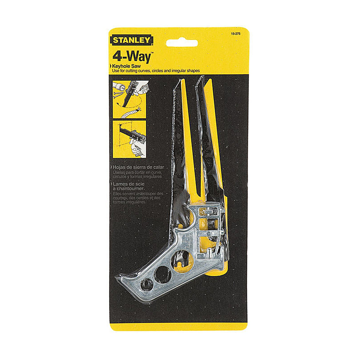 Stanley - 15-275 - 4-Way 7 in. Carbon Steel Keyhole Saw 24 TPI 1/pc.
