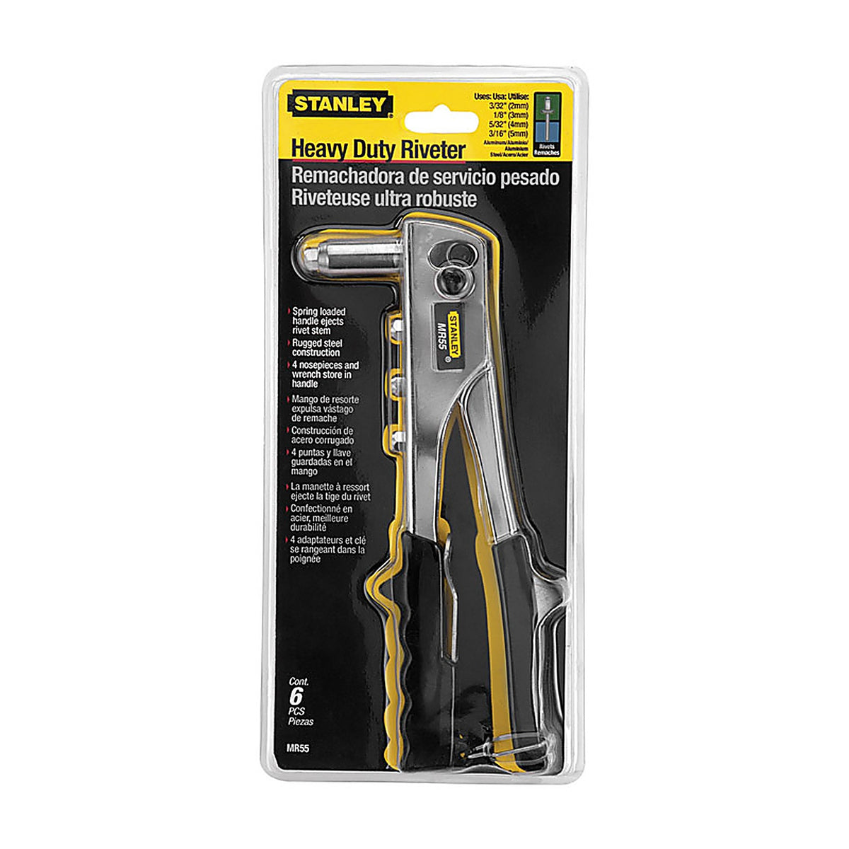Stanley - MR55C5 - Steel Rivet Tool Yellow 1/pc.