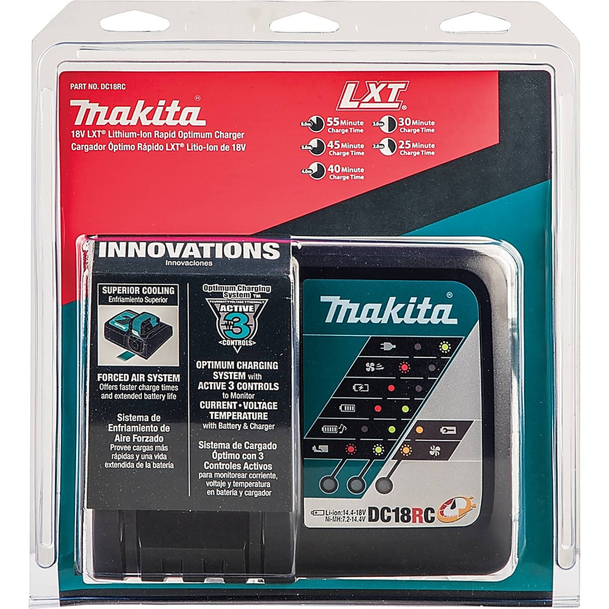 Makita - DC18RC - LXT 18 V Lithium-Ion Battery Charger 1 pc