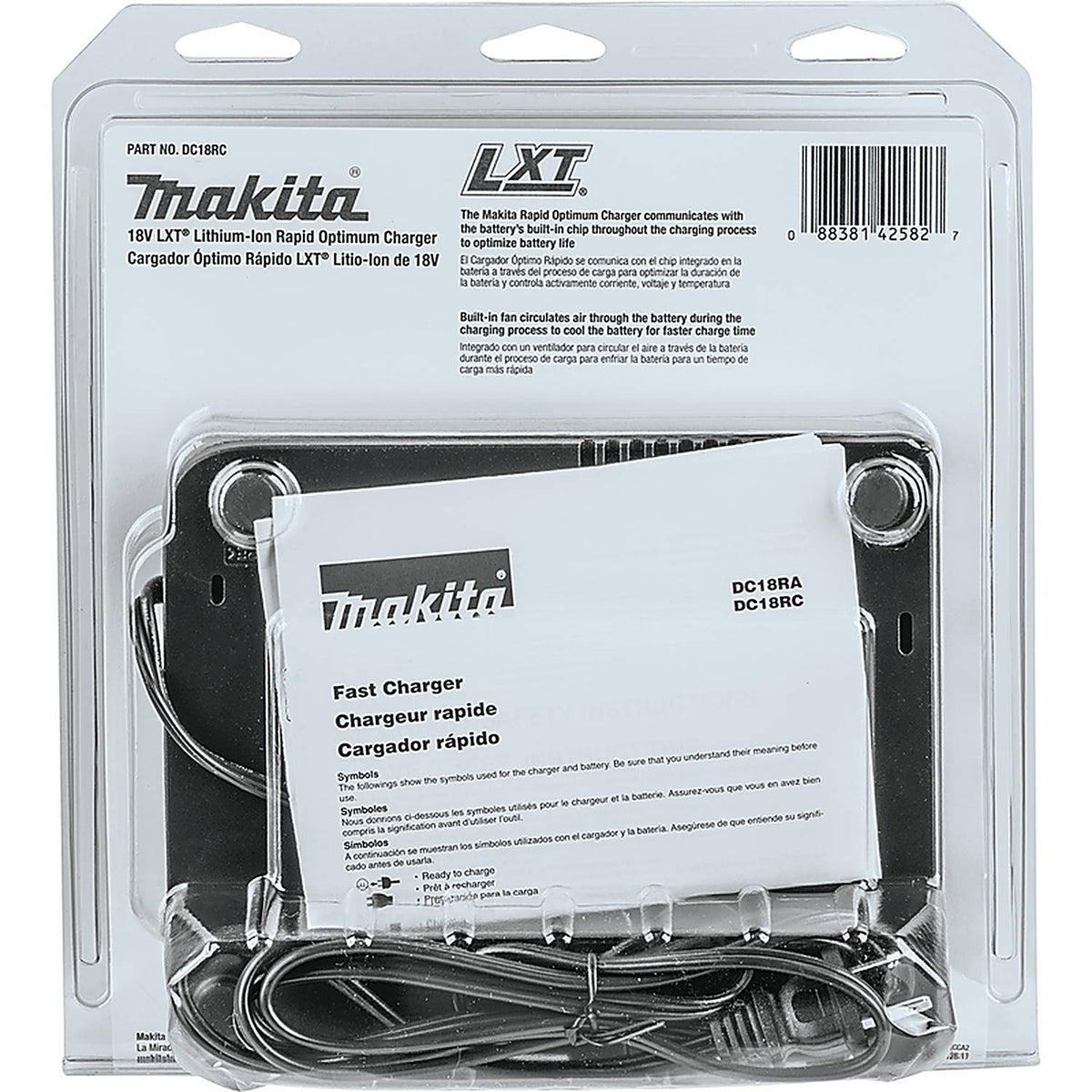 Makita - DC18RC - LXT 18 V Lithium-Ion Battery Charger 1 pc