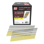 Grip-Rite - GR301L - 3 in. 11 Ga. Angled Strip Framing Nails 21 deg. Smooth Shank - 2000/Pack