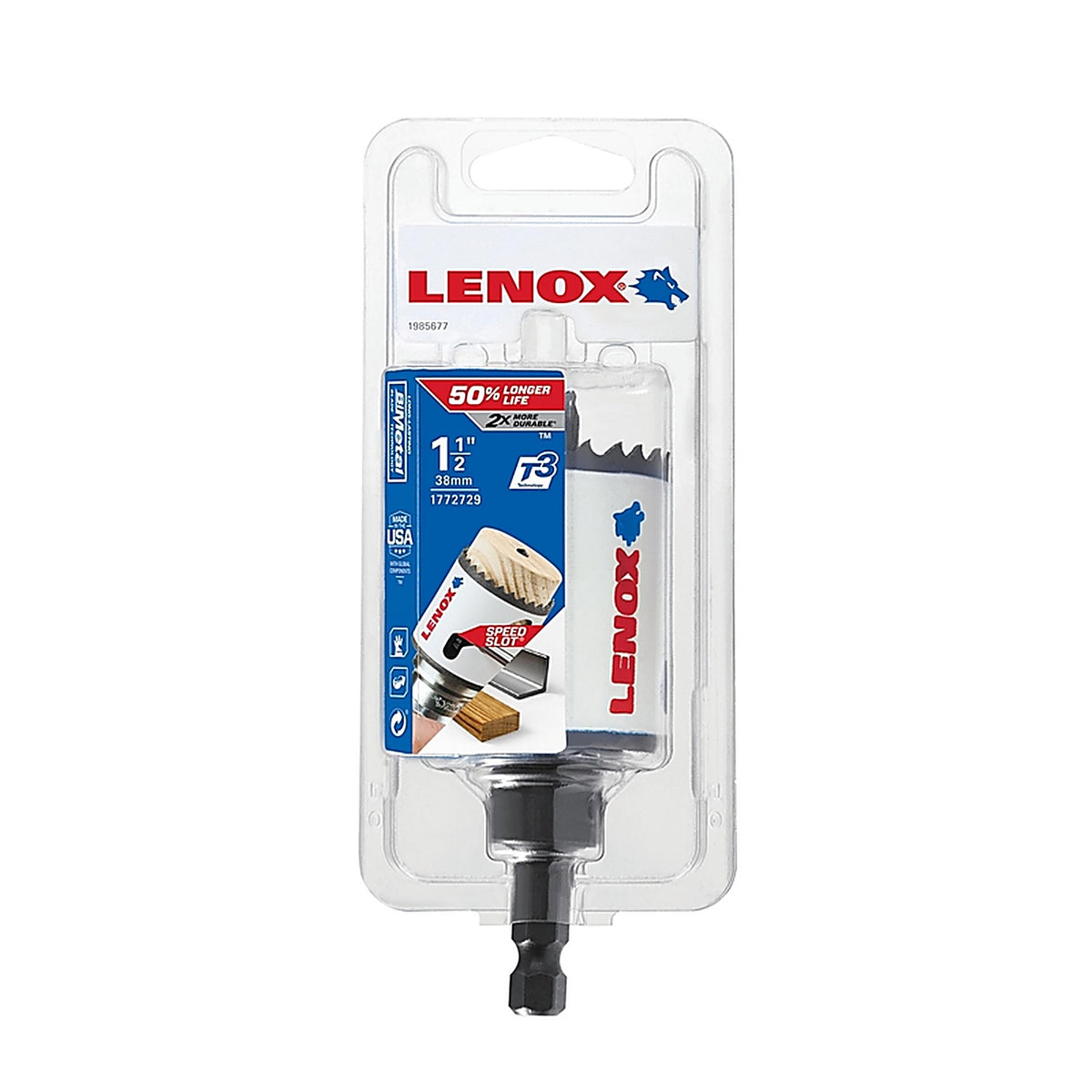 Lenox - 1772729 - Speed Slot 1-1/2 in. Bi-Metal Hole Saw 1 pc