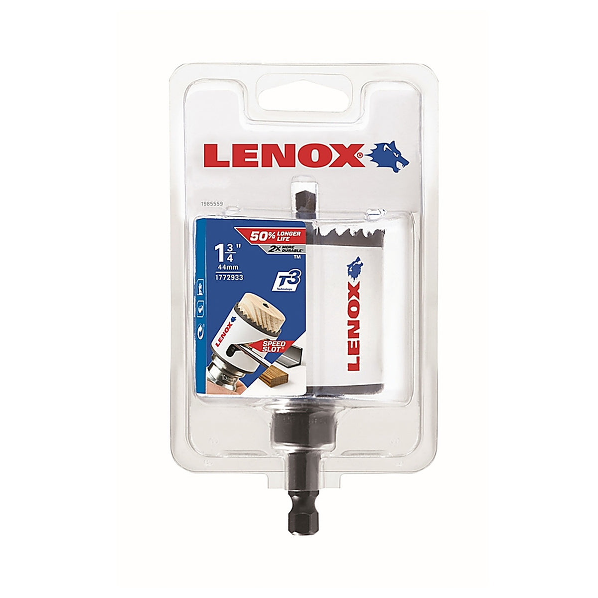 Lenox - 1772933 - Speed Slot 1-3/4 in. Bi-Metal Hole Saw 1 pc