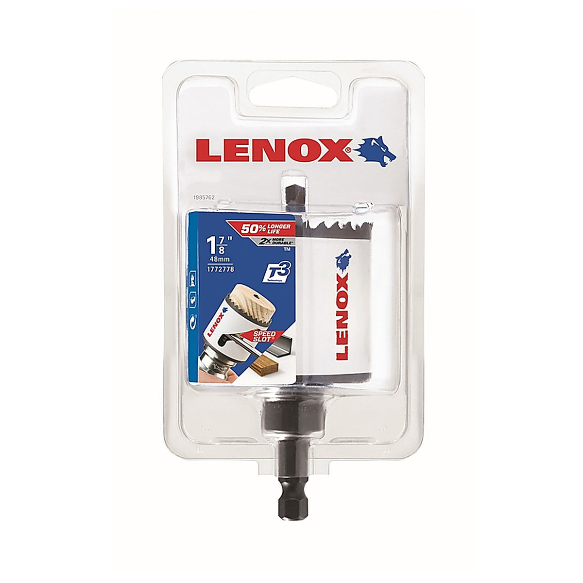 Lenox - 1772778 - Speed Slot 1-7/8 in. Bi-Metal Hole Saw 1 pc