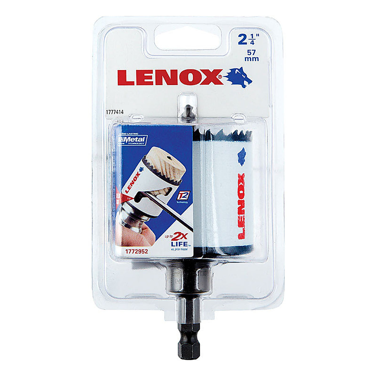 Lenox - 1772952 - Speed Slot 2-1/4 in. Bi-Metal Hole Saw 1 pc