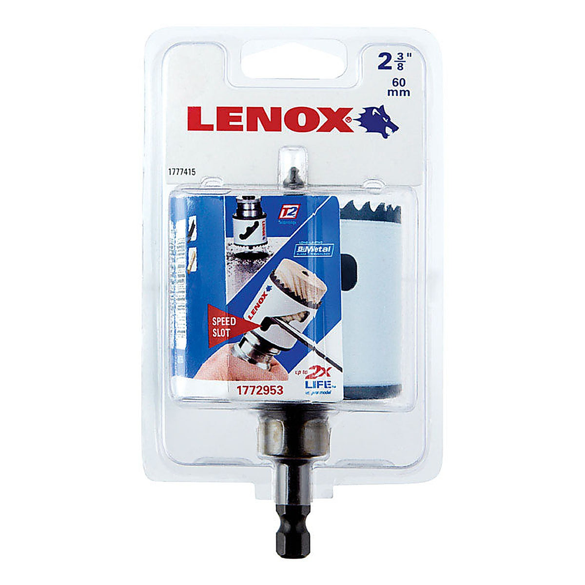 Lenox - 1772953 - Speed Slot 2-3/8 in. Bi-Metal Hole Saw 1 pc