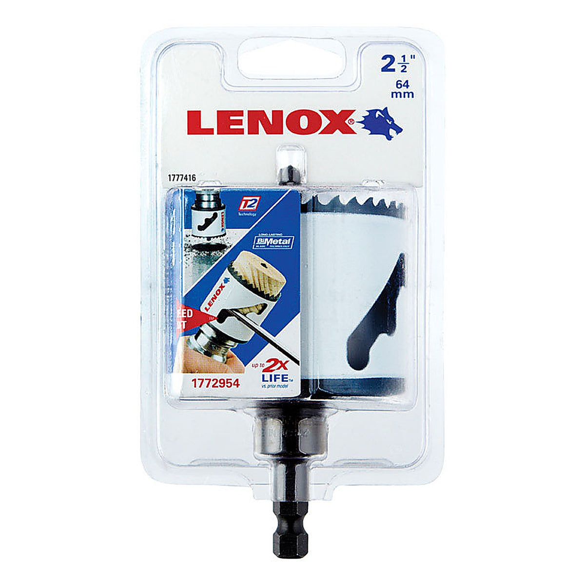 Lenox - 1772954 - Speed Slot 2-1/2 in. Bi-Metal Hole Saw 1 pc
