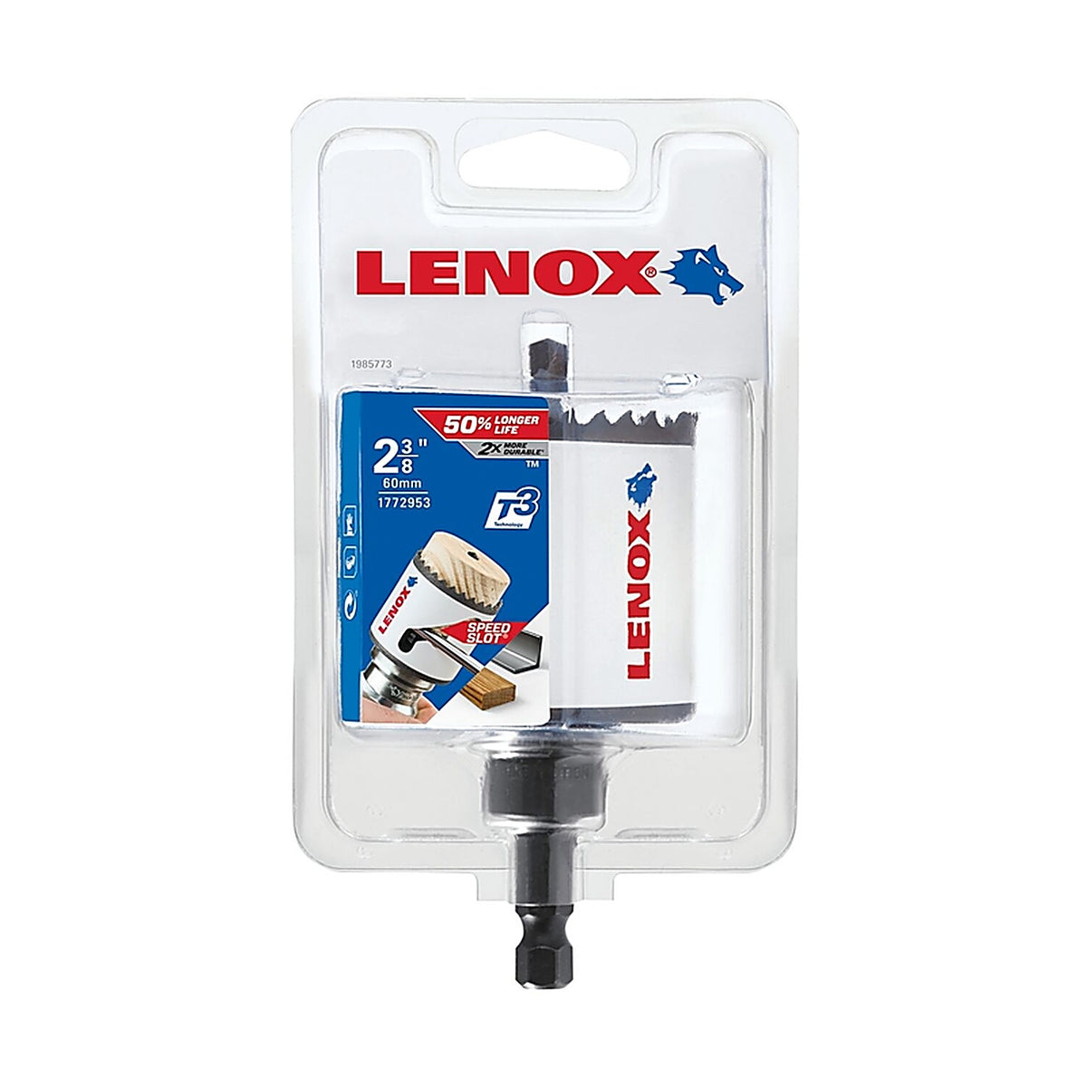 Lenox - 1772954 - Speed Slot 2-1/2 in. Bi-Metal Hole Saw 1 pc