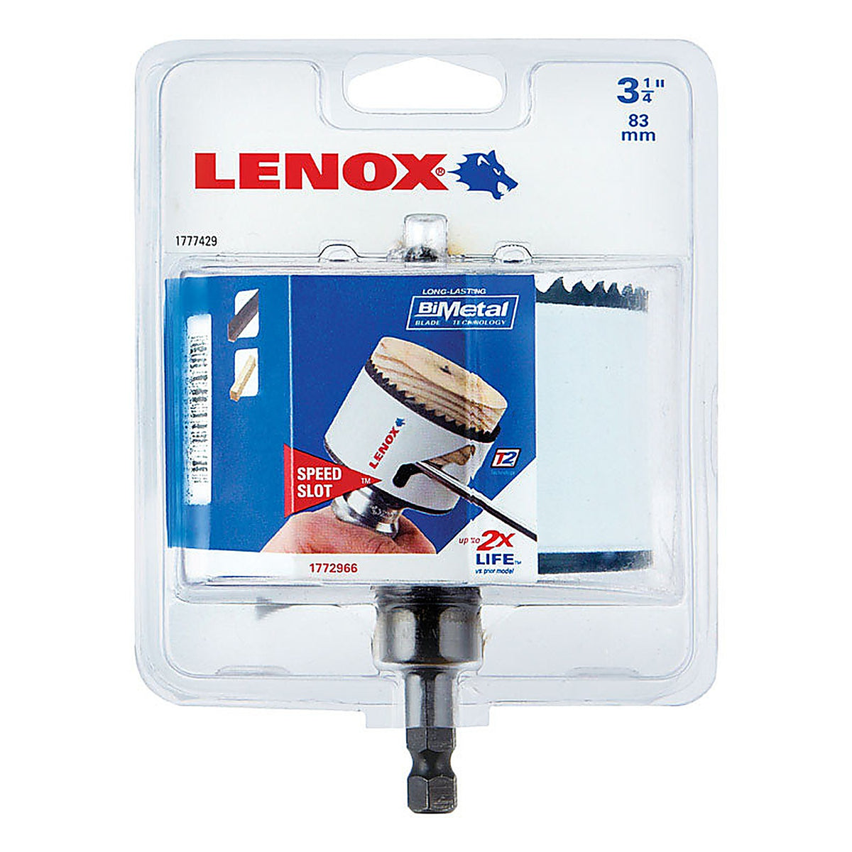 Lenox - 1772966 - Speed Slot 3-1/4 in. Bi-Metal Hole Saw 1 pc