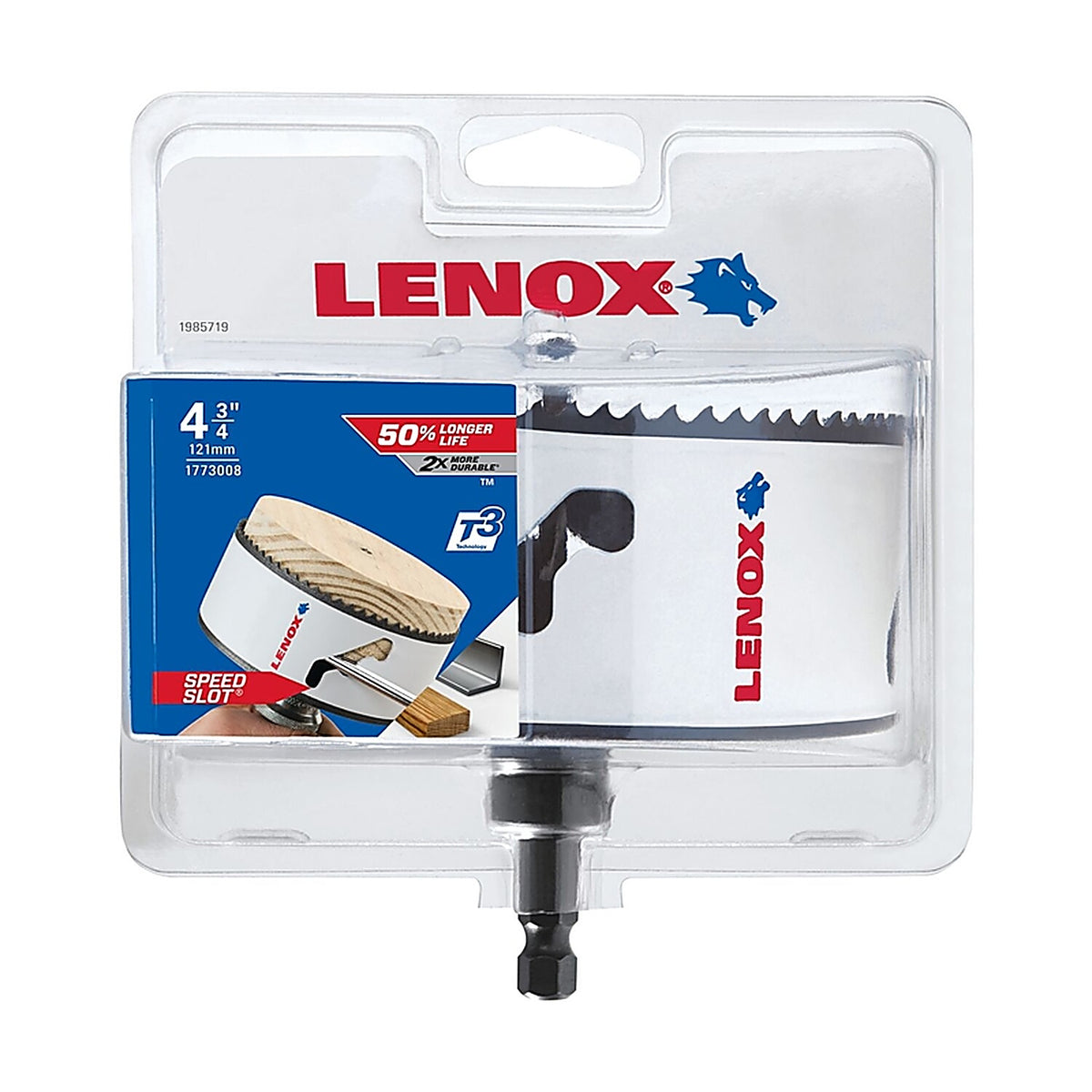 Lenox - 1773008 - Speed Slot 4-3/4 in. Bi-Metal Hole Saw 1 pc