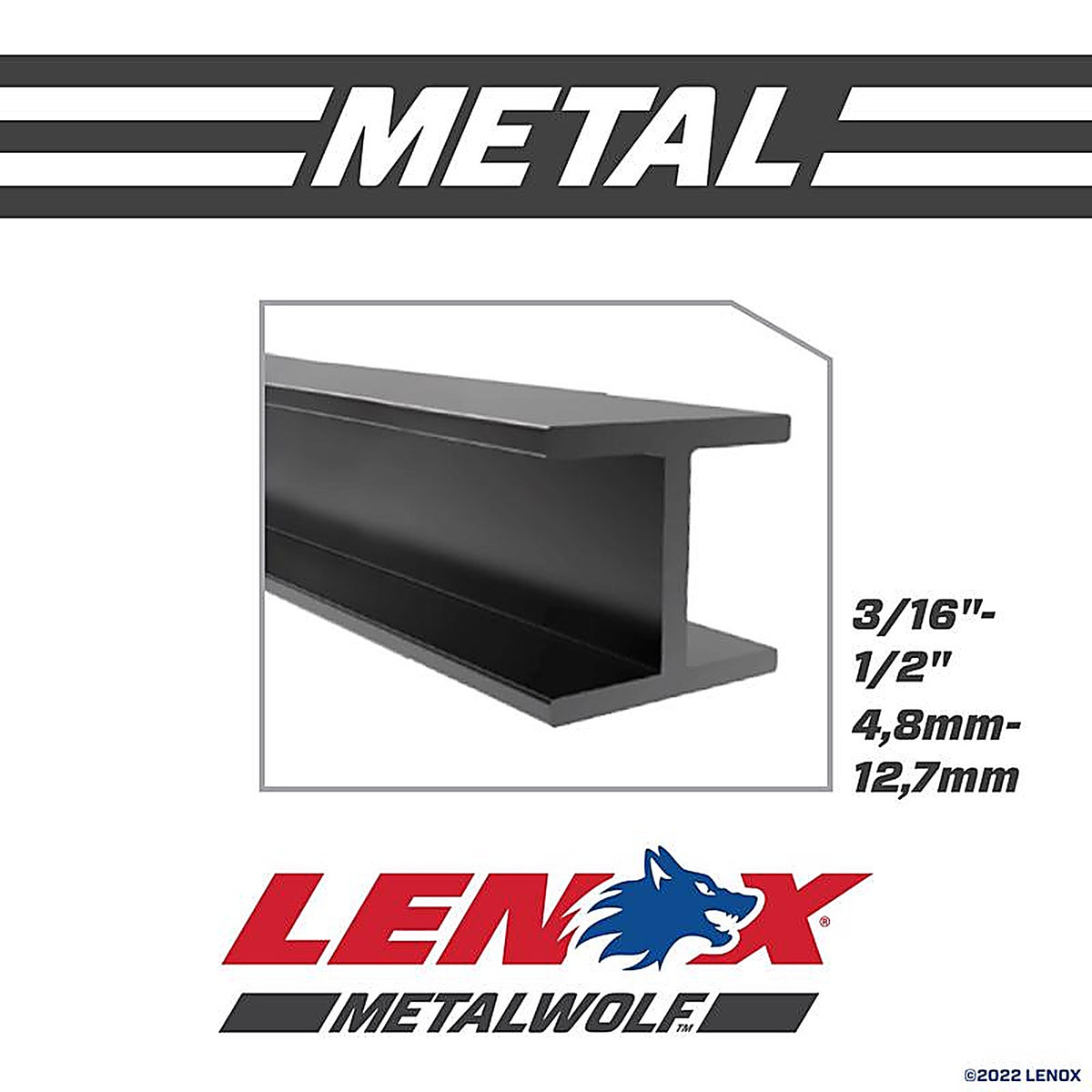 Lenox - 24905T9110R - METALWOLF 9 in. Bi-Metal WAVE EDGE Reciprocating Saw Blade 10 TPI 2 pk