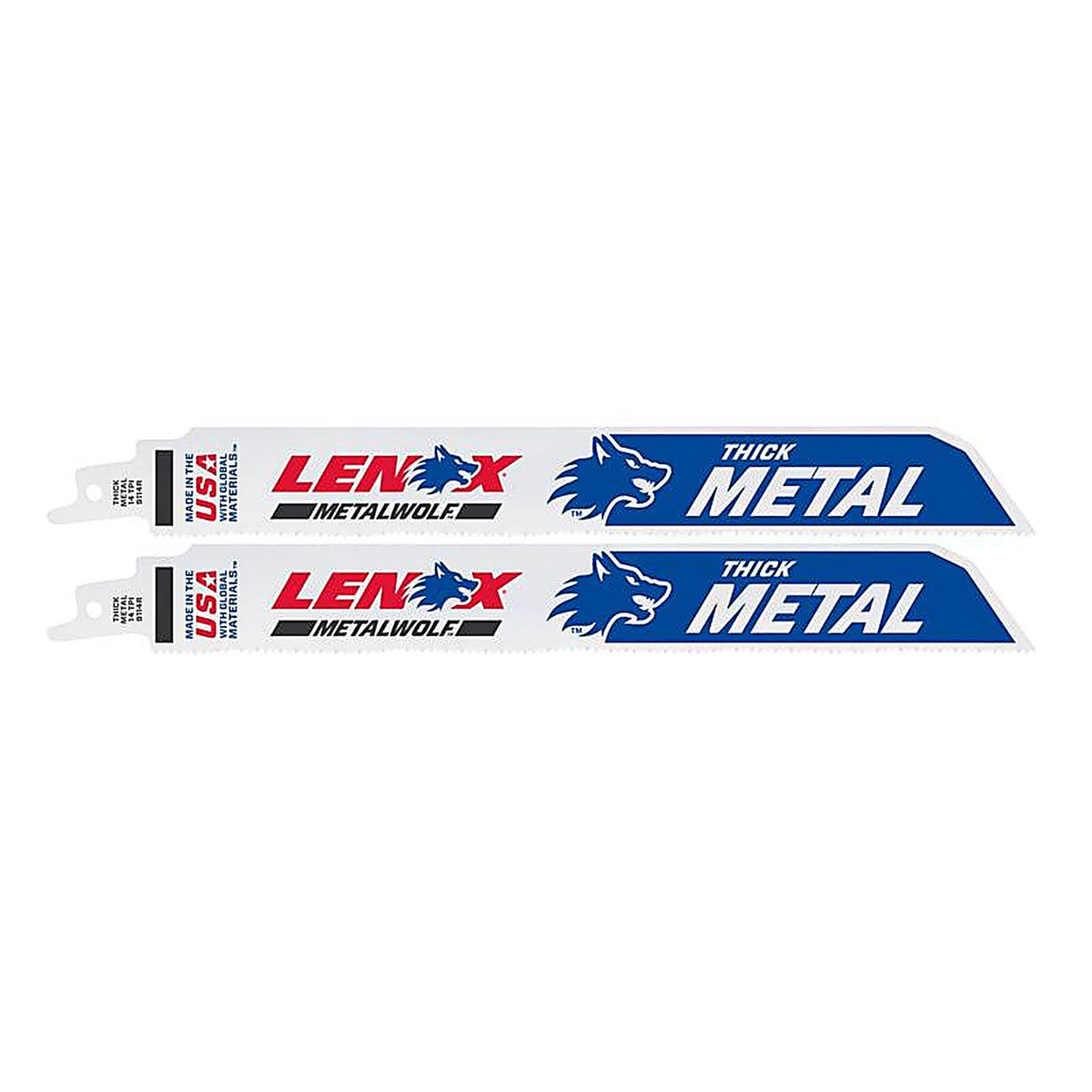 Lenox - 24906T9114R - Lazer 9 in. Bi-Metal Reciprocating Saw Blade 14 TPI - 2/Pack