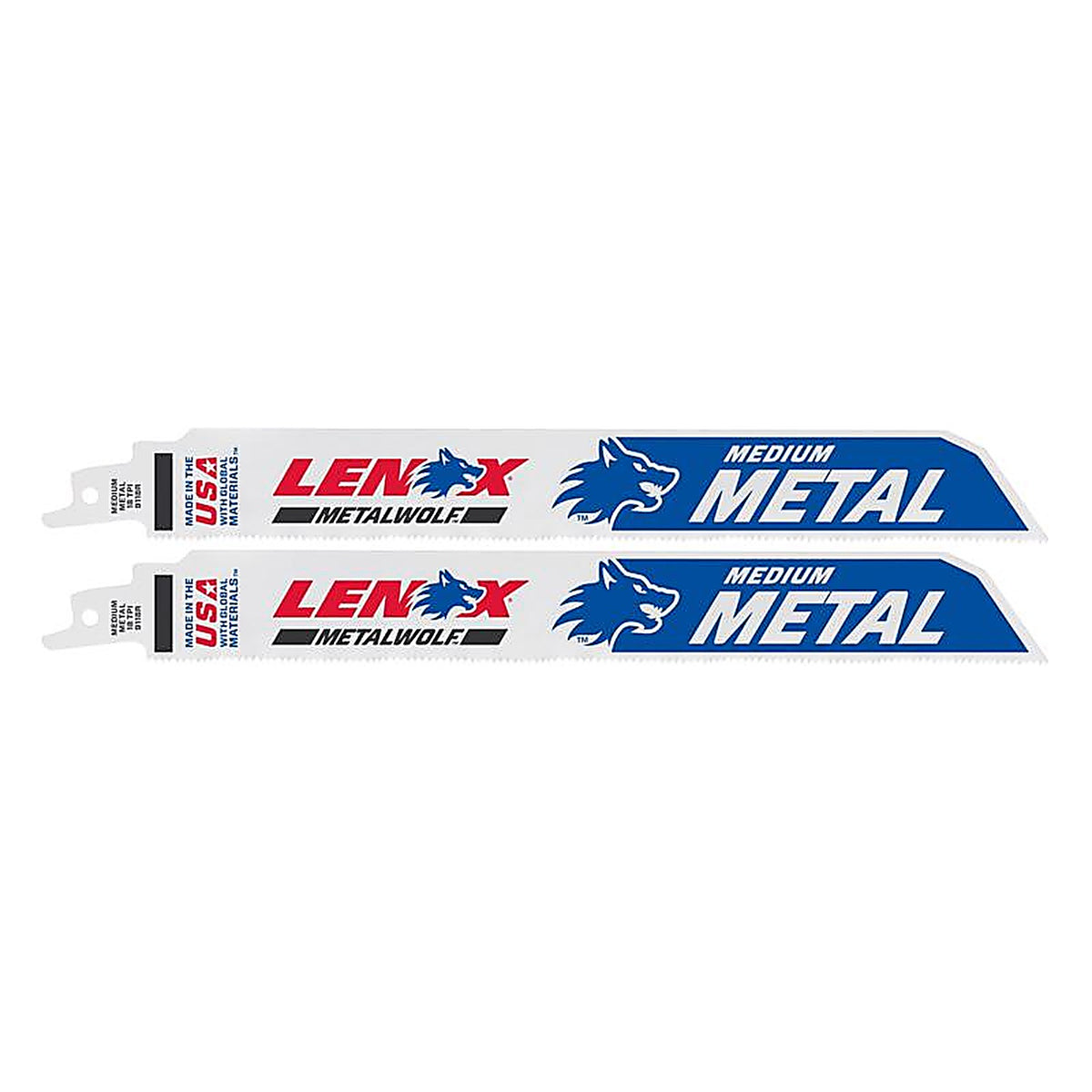 Lenox - 24907T9118R - METALWOLF 9 in. Bi-Metal WAVE EDGE Reciprocating Saw Blade 18 TPI 2 pk