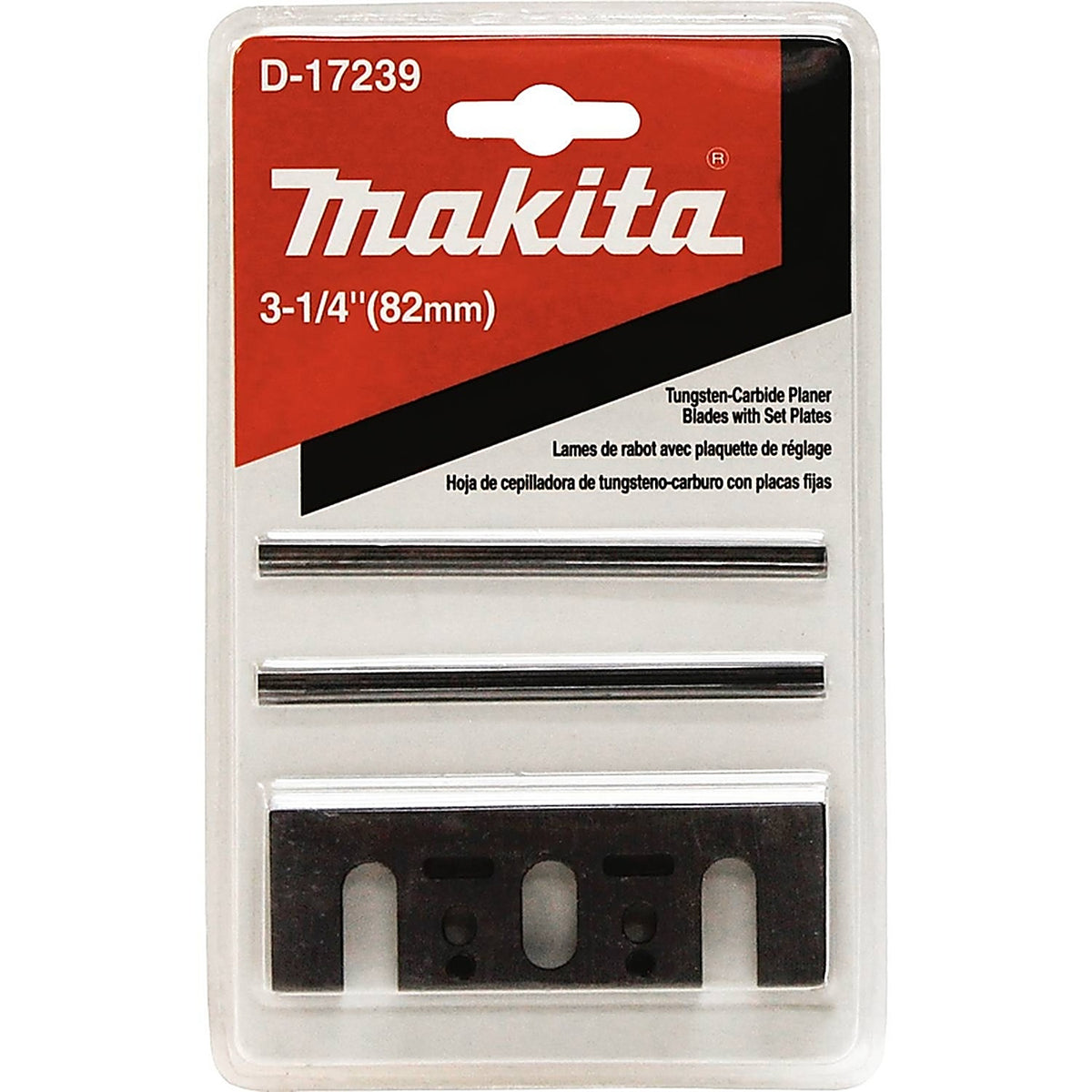 Makita - D-17239 - 3-1/4 in. L Tungsten Carbide Planer Blade Double-Edged 2 pk