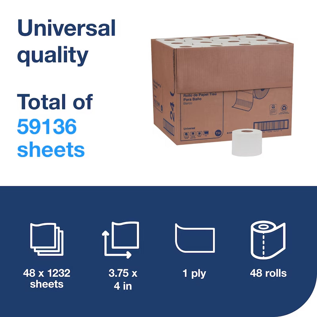 Tork - 240123 - Universal Bath Tissue Roll - 48/Case