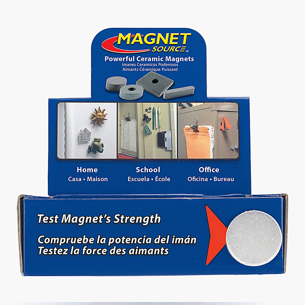 Master Magnetics - MDNCD10CR75 - .197 in. Ceramic Disc Magnets 0.7 lb. pull 3.4 MGOe Black 500/pc.