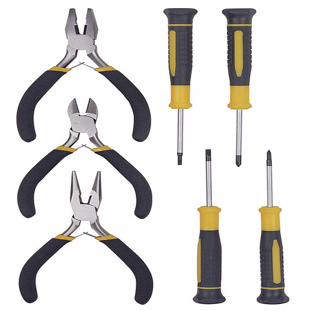 Steel Grip - DR63920 - Precision Tool Set Black/Yellow 7/pc.