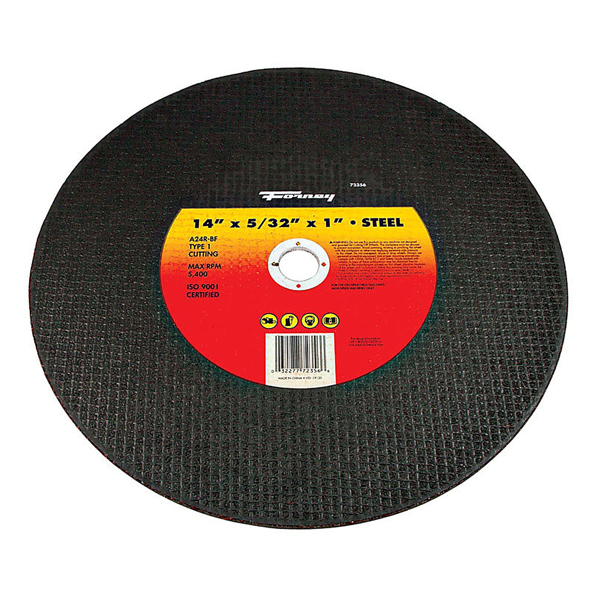 Forney - 72356 - 14 in. D X 1 in. S Aluminum Oxide Metal Cutting Wheel 1 pc
