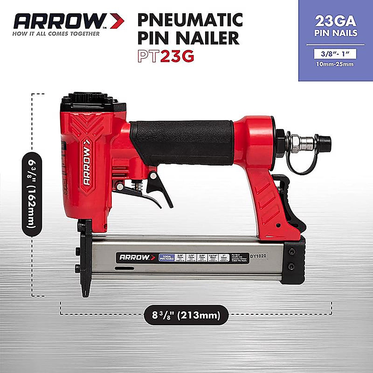 Arrow Fastener - PT23G - PT23G Pneumatic 23 Ga. Pin Nailer