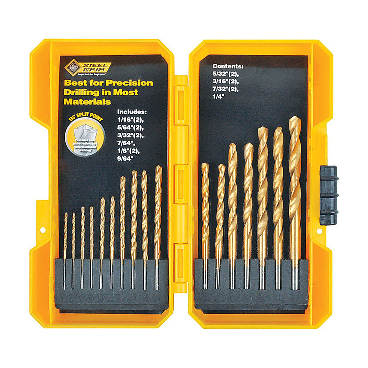 Steel Grip - DR62435 - Titanium Drill Bit Set 17/pc.