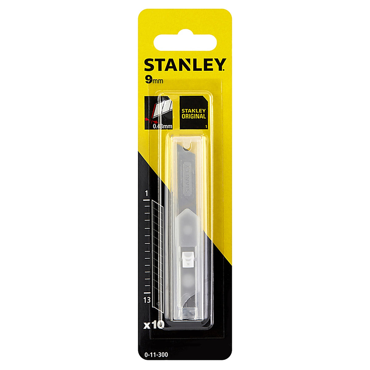 Stanley - 11-300 - Quick Point 9 mm Steel 13 Point Replacement Snap Blades 3 pk