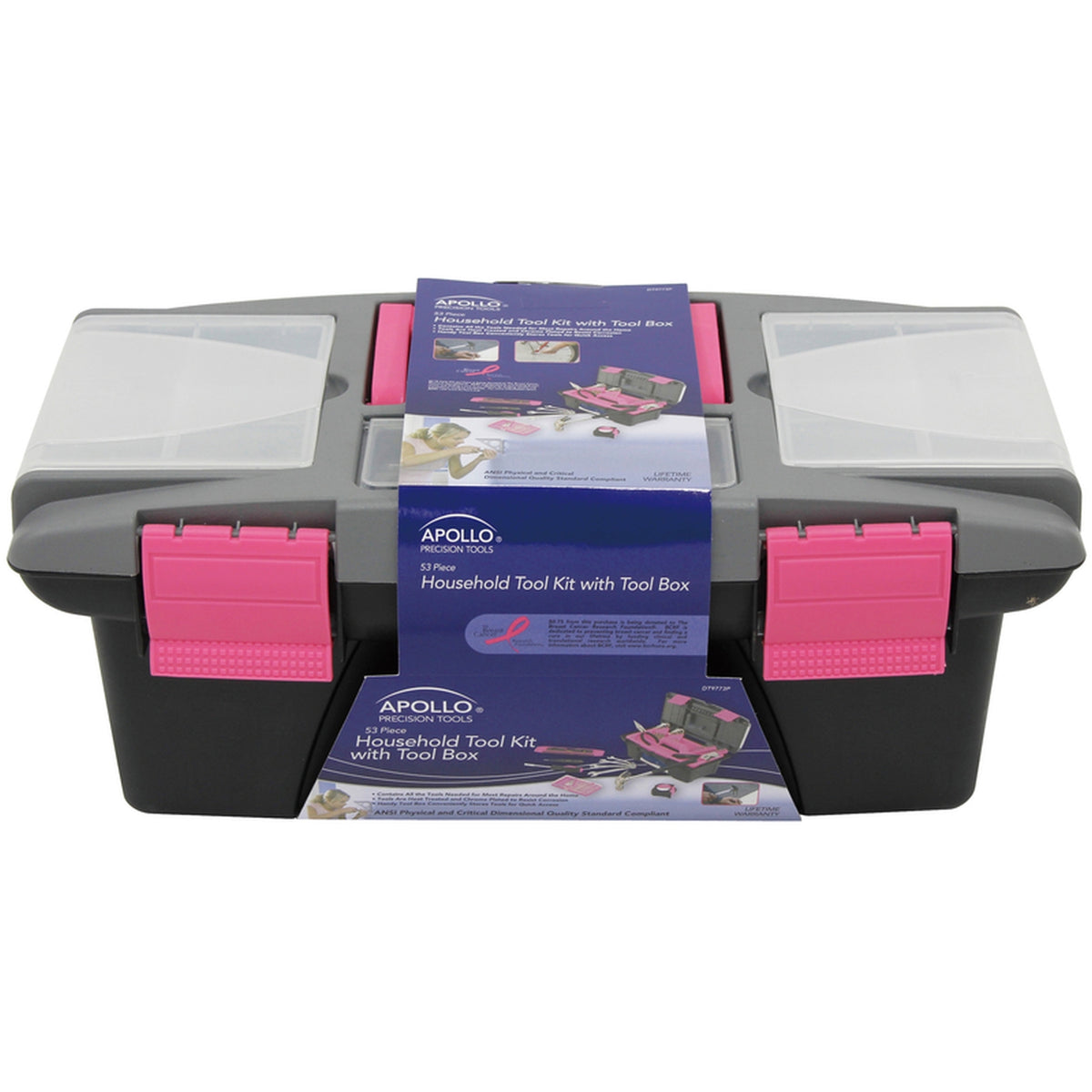 Apollo - DT9773P - Tool Set Pink 53/pc.