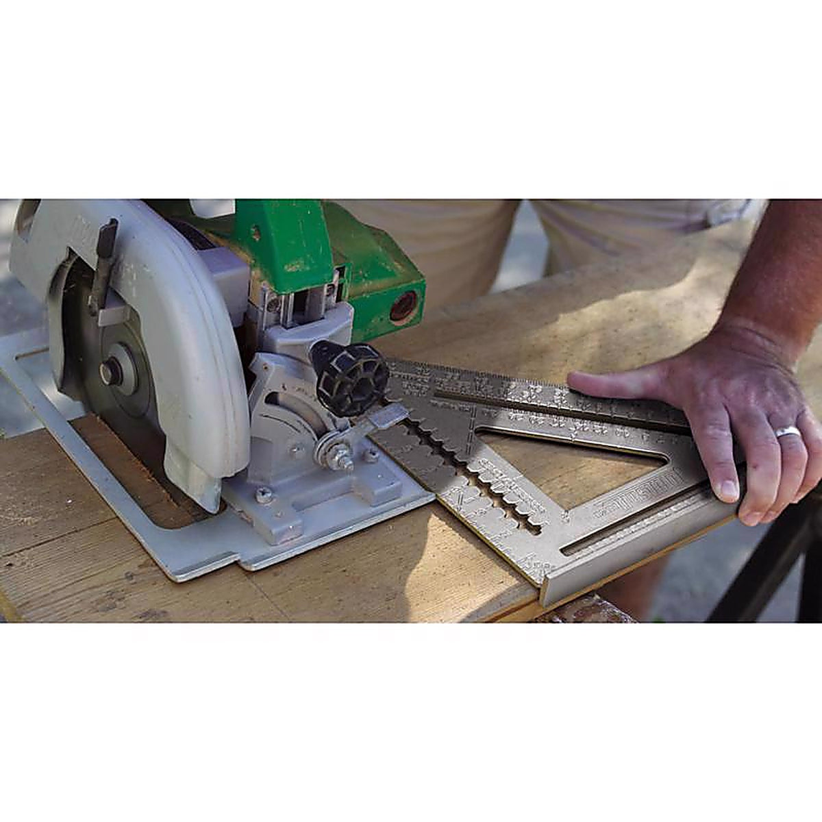 Johnson - RAS-120 - 8-3/4 in. L x 17 in. H Aluminum Rafter Square Silver