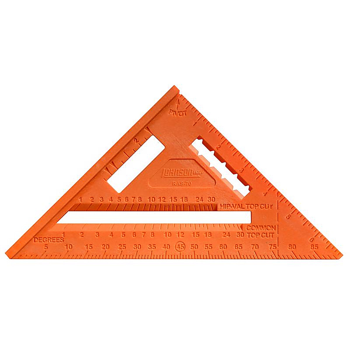 Johnson - RAS-70B-ORAN - 7 in. L X 10 in. H Polystyrene Rafter Square