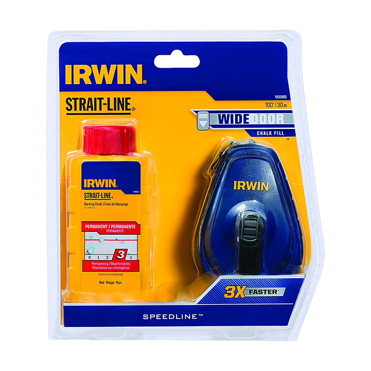 Irwin - 1932885 - Strait-Line Chalk and Reel Set 100 ft.
