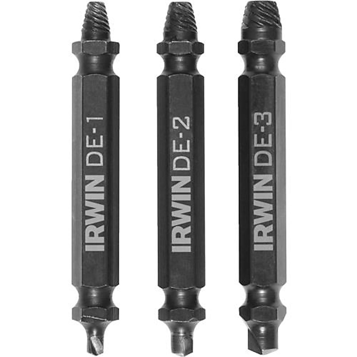 Irwin - 1876224 - Impact SCREW-GRIP .15 in. M2 High Speed Steel Double-Ended Screw Extractor 2 in. 3/pc.