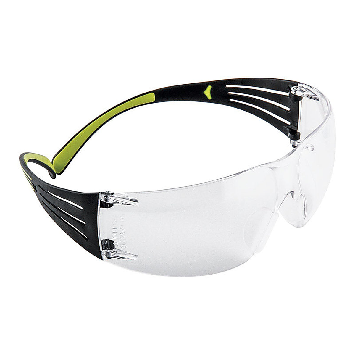 3M - SF400C-WV-6-PS - SecureFit Anti-Fog Safety Glasses Clear Lens Black/Green Frame 1 pc