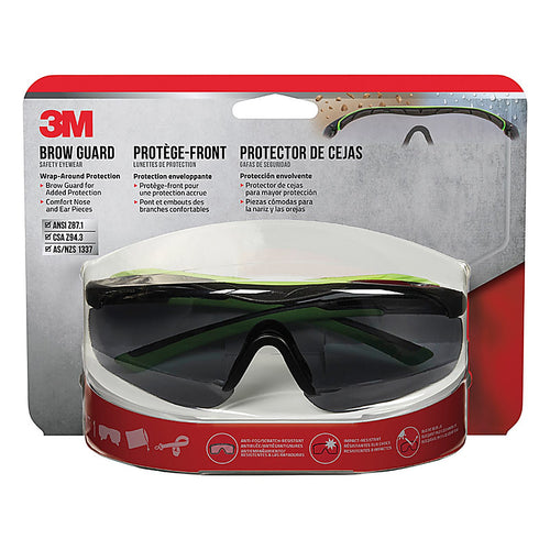 3M - 47101H1-DC - Anti-Fog Safety Glasses Gray Lens Black Frame 1 pc