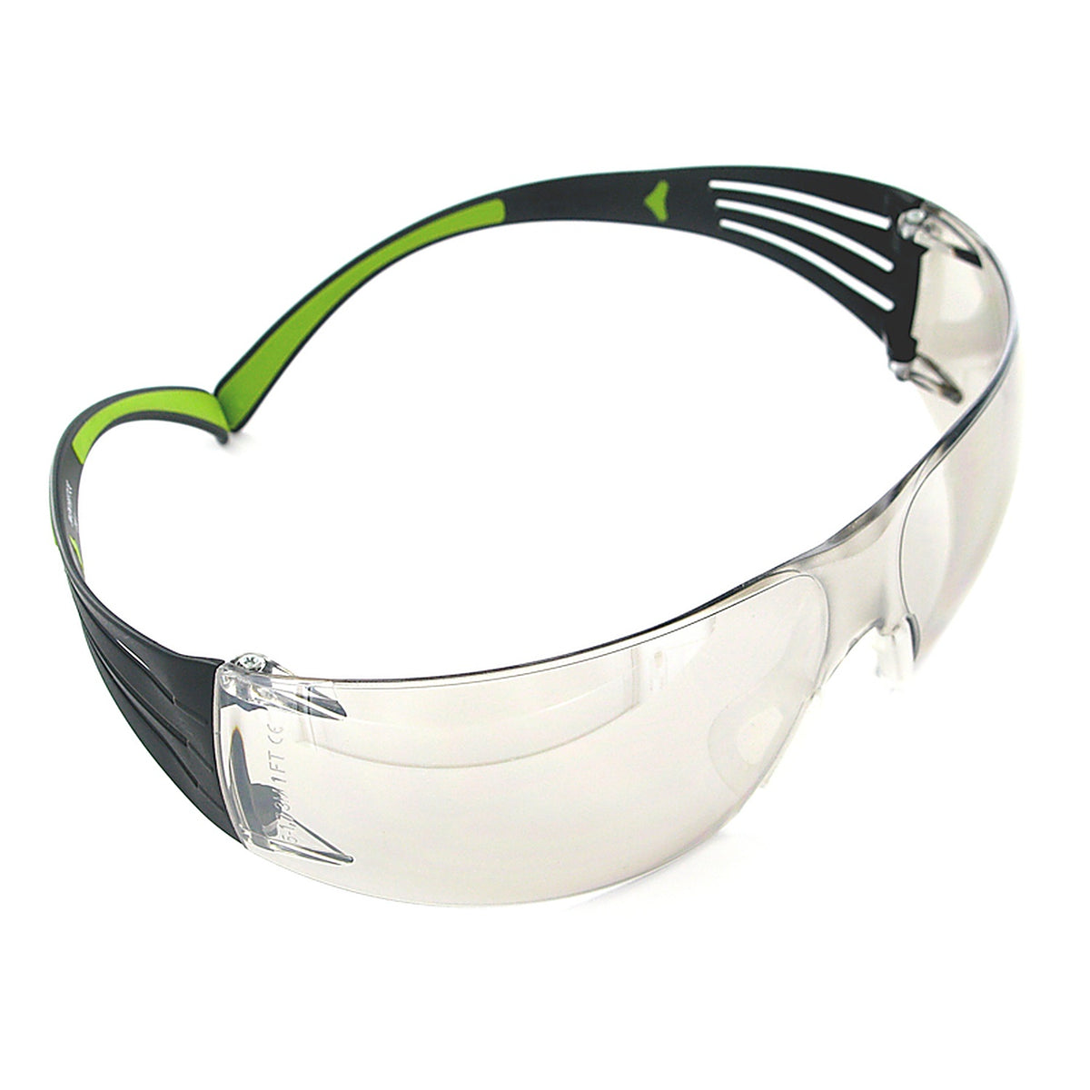 3M - SF400M-WV-6 - SecureFit Anti-Fog Safety Glasses Mirror Lens Black/Green Frame 1 pc