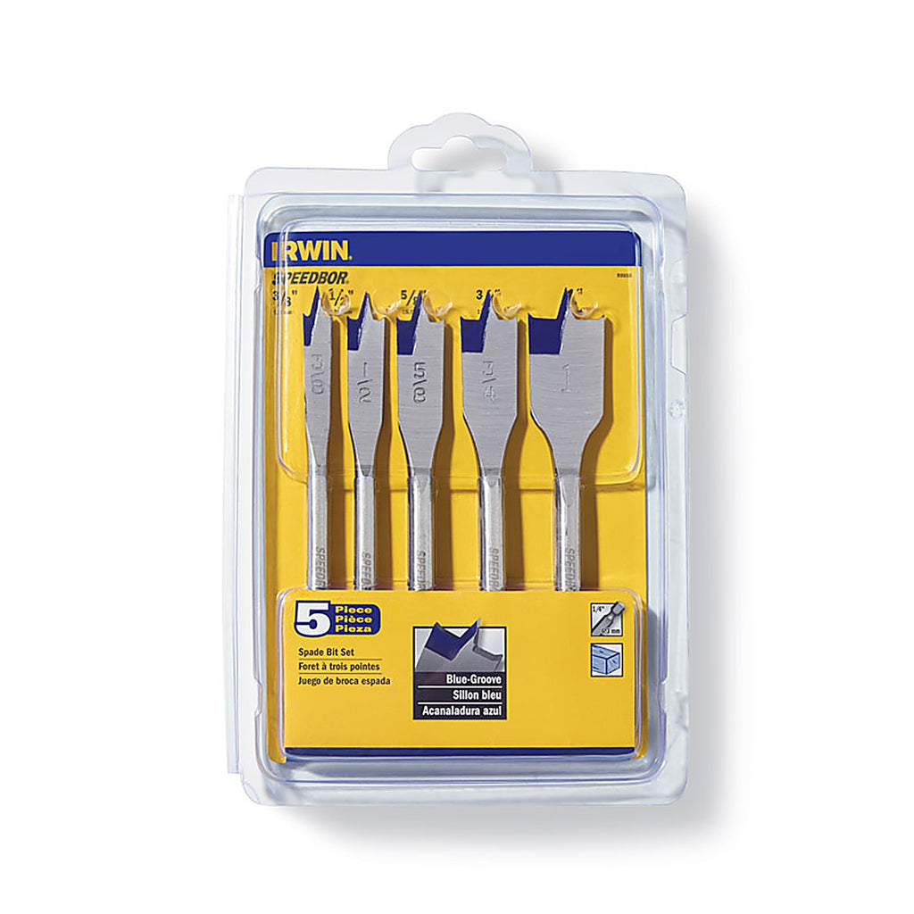 Irwin - 88885 - Speedbor Carbon Steel Spade Bit Set 5/pc.