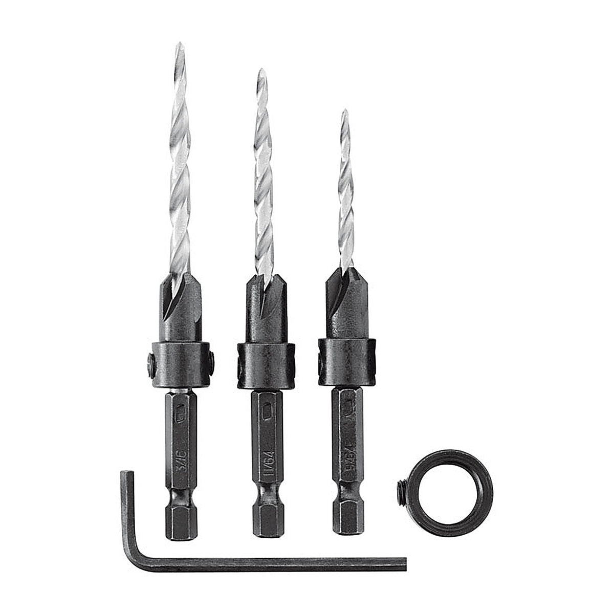 Irwin - 1882793 - Multi Size Dia. High Speed Steel Countersink 4/pc.