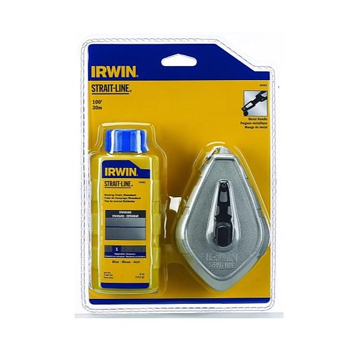Irwin - 1932880 - Strait-Line 4 oz. Blue Fast Retrieve Chalk and Reel Set 100 ft.