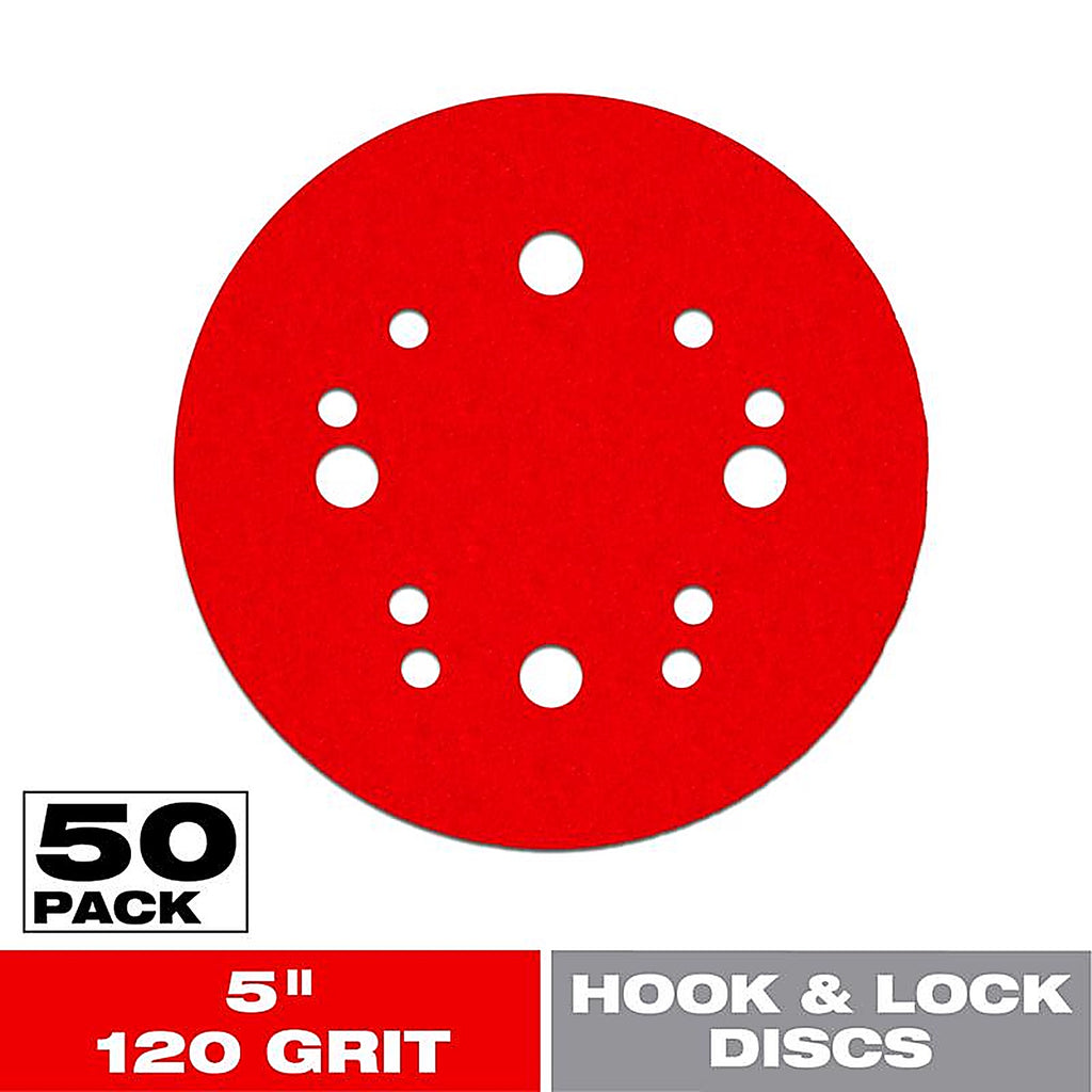 Diablo - DCD050120H50G - 5 in. Ceramic Blend Hook and Lock Sanding Disc 120 Grit Medium 50 pk