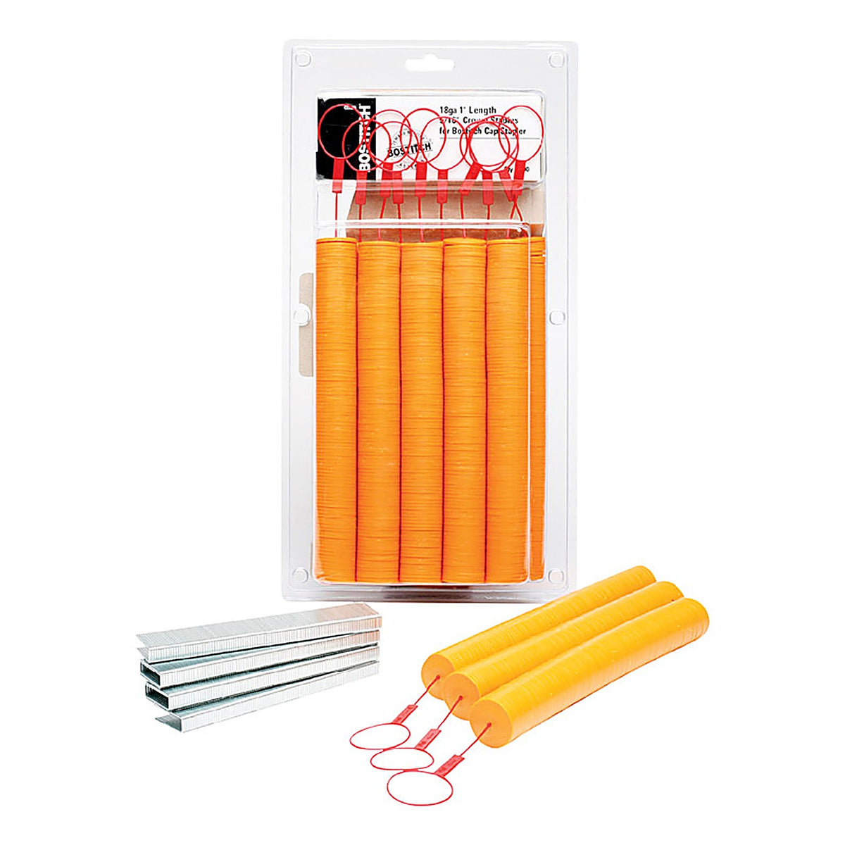Stanley Bostitch - CAPPAK-1M - 5/16 in. W x 1 in. L 18 Ga. Medium Crown Caps and Staples - 1000/Pack