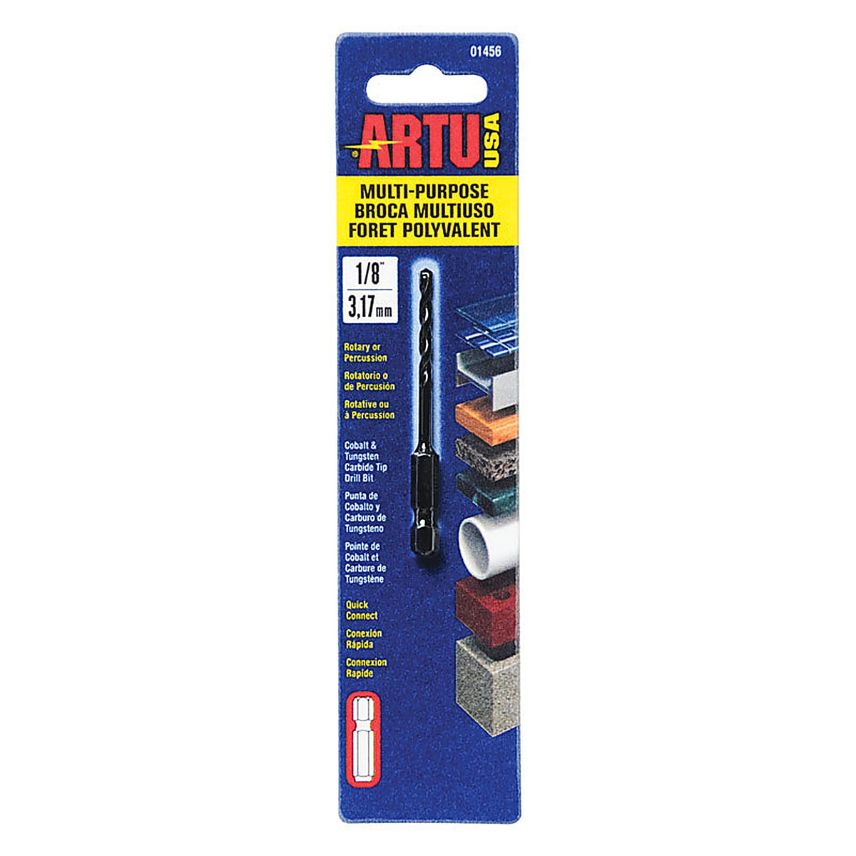 Artu - 1456 - 1/8 in. x 2-7/8 in. L Tungsten Carbide Tipped Drill Bit 1/pc.