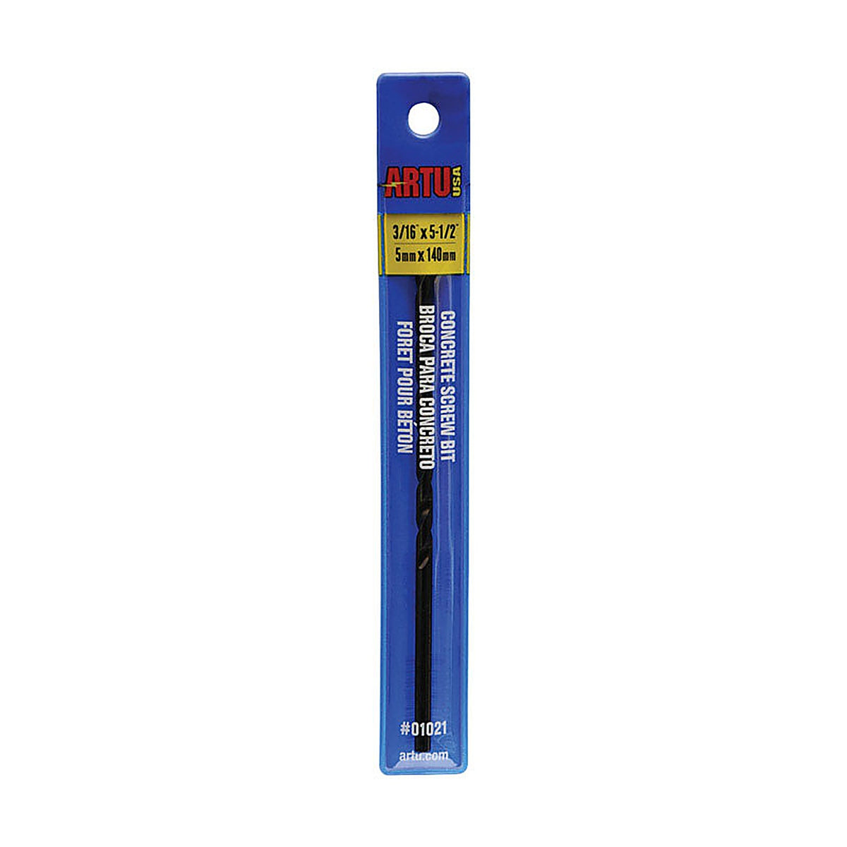 Artu - 1021 - 3/16 in. x 5-1/2 in. L Tungsten Carbide Tipped Multi-Purpose Drill Bit 1/pc.