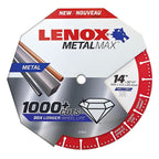 Lenox - 1972932 - MetalMax 14 in. Dia. x 1 in. Diamond/Metal Metal Cut-Off Blade 1/pc.