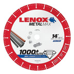 Lenox - 1972932 - MetalMax 14 in. Dia. x 1 in. Diamond/Metal Metal Cut-Off Blade 1/pc.
