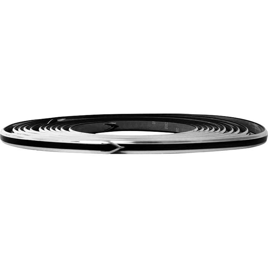 Cowles Protekto Trim - 25-530-01 - Fine Line Body Side Molding Series 5/8in, 2-13ft Kit, Black / Chrome