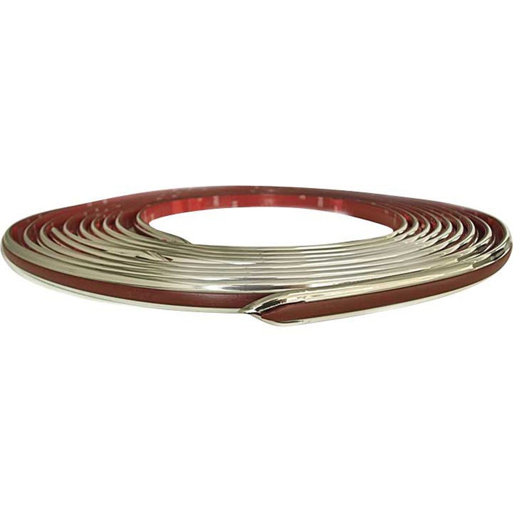 Cowles Protekto Trim - 25-530-02 - Series 5/8in Fine Line Molding, 2-13ft Kit, White / Chrome