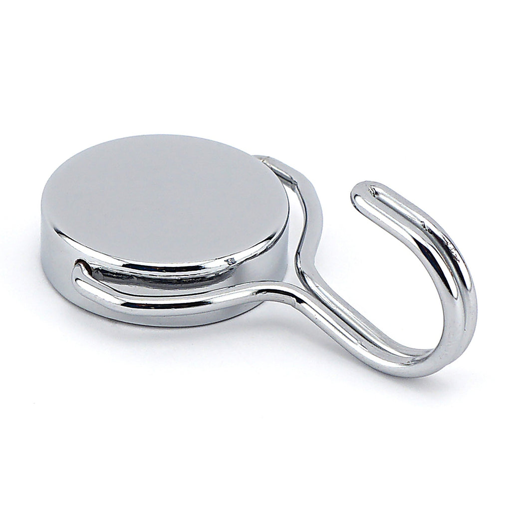 Master Magnetics - 7548 - .5 in. Neodymium Magnetic Hook 65 lb. pull 42 MGOe Silver 1/pc.