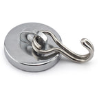 Master Magnetics - 7589 - .225 in. Neodymium Magnetic Hook 40 lb. pull 35 MGOe Silver 1/pc.